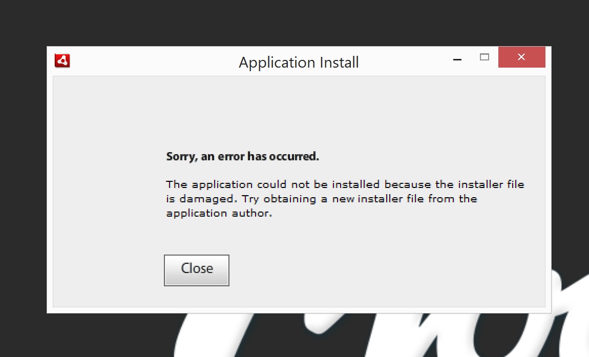 Adobe air application installer